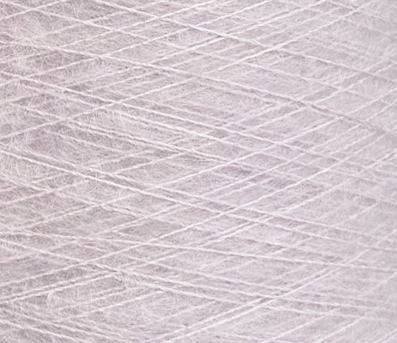 Manifattura Sesia Art. Vivienne 850 m / 100 g – Garn aus Kid Mohair und Maulbeerseide col. Perlgrau 1355